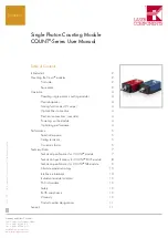 LASER COMPONENTS COUNT Series User Manual предпросмотр