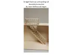 Laser Dollhouse Designs Straight Staircase and Landing rail Assembly Instruction Manual предпросмотр