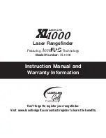 Laser Link Golf XL1000 Instruction Manual And  Warranty Information предпросмотр