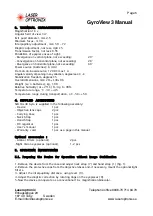 Preview for 5 page of Laser Optronix GyroView 3 Manual