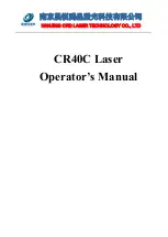 Laser Technology CR40C Operator'S Manual предпросмотр