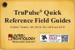 Laser Technology TruPulse 200 Quick Start Manual предпросмотр