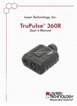 Предварительный просмотр 1 страницы Laser Technology TruPulse 360 User Manual