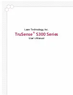 Preview for 1 page of Laser Technology TruSense S300 Series User Manual