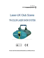 Preview for 1 page of Laser UK club scene User Manual