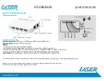 Предварительный просмотр 1 страницы Laser AO-USB3HUB Quick Start Manual