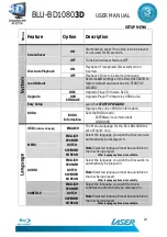 Preview for 25 page of Laser BLU-BD10803D User Manual