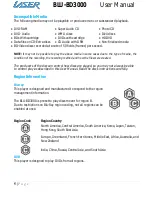 Preview for 6 page of Laser BLU-BD3000 User Manual