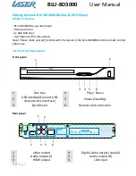 Preview for 8 page of Laser BLU-BD3000 User Manual