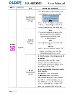 Preview for 29 page of Laser BLU-BD3000 User Manual