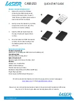 Laser CASE-2S3 Quick Start Manual preview