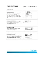 Preview for 2 page of Laser DAB-DG200 Quick Start Manuals