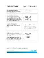 Preview for 3 page of Laser DAB-DG200 Quick Start Manuals