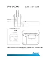 Предварительный просмотр 4 страницы Laser DAB-DG200 Quick Start Manuals