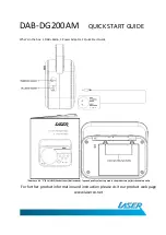 Preview for 4 page of Laser DAB-DG200AM Quick Start Manual