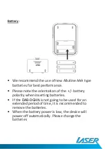 Предварительный просмотр 3 страницы Laser DAB-DGHN User Manual