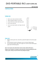 Предварительный просмотр 7 страницы Laser DVD-ABLE-9V2 User Manual