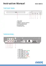 Предварительный просмотр 2 страницы Laser DVD-HD012 Instruction Manual