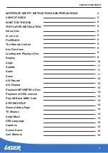 Preview for 2 page of Laser DVD-PT-7D User Manual