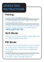 Preview for 7 page of Laser HPS-KBTPOP-PK User Manual