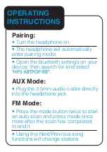 Preview for 7 page of Laser HPS-KBTPOP-RB User Manual