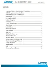 Preview for 2 page of Laser MID-1085 Quick Operation Manual