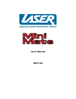 Preview for 1 page of Laser Mini Mate MP3-2GA8 User Manual