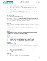 Preview for 5 page of Laser MP4-S5 User Manual