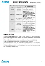 Preview for 4 page of Laser SPK-SB166 Quick User Manual