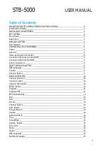 Preview for 2 page of Laser STB-5000 User Manual