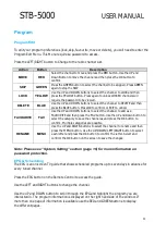 Предварительный просмотр 11 страницы Laser STB-5000 User Manual