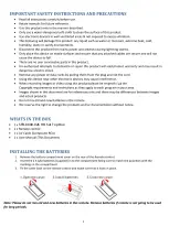 Preview for 4 page of Laser STB-8000-026 User Manual