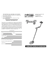 Laser Trident I Operator'S Instruction Manual preview