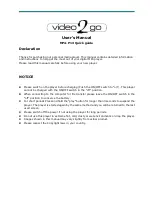 Laser Video 2 Go MP4-P13 User Manual preview