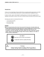 Preview for 3 page of LaserLight SPIDER LASER User Manual