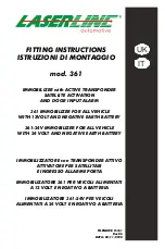 LaserLine 361 Fitting Instructions Manual preview