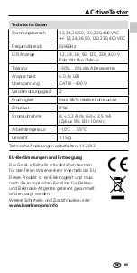 Предварительный просмотр 5 страницы LaserLine AC-tiveTester Manual