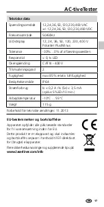 Предварительный просмотр 17 страницы LaserLine AC-tiveTester Manual