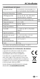 Предварительный просмотр 21 страницы LaserLine AC-tiveTester Manual