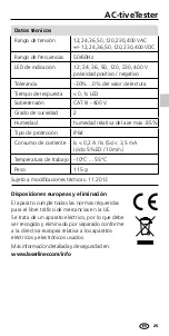 Предварительный просмотр 25 страницы LaserLine AC-tiveTester Manual