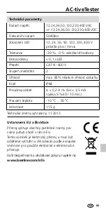 Предварительный просмотр 65 страницы LaserLine AC-tiveTester Manual