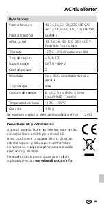 Предварительный просмотр 81 страницы LaserLine AC-tiveTester Manual