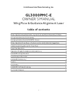 Предварительный просмотр 2 страницы LaserLine GL3000PMC-E Owner'S Manual