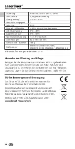 Preview for 10 page of LaserLine MultiMeter-Home Operating Instructions Manual