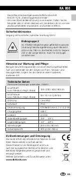 Preview for 5 page of LaserLiner 4K5 RA 800 Manual