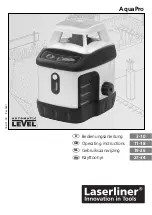 Preview for 1 page of LaserLiner AquaPro 120 Operating Instructions Manual