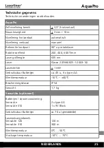 Предварительный просмотр 25 страницы LaserLiner AquaPro Series Operating Instructions Manual