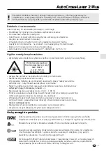 Предварительный просмотр 37 страницы LaserLiner AutoCross-Laser 2 Plus Operating Instructions Manual