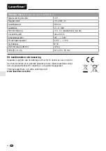 Предварительный просмотр 56 страницы LaserLiner AutoCross-Laser 2 Plus Operating Instructions Manual