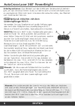 Preview for 6 page of LaserLiner AutoCross-Laser 360 PowerBright Operating Instructions Manual